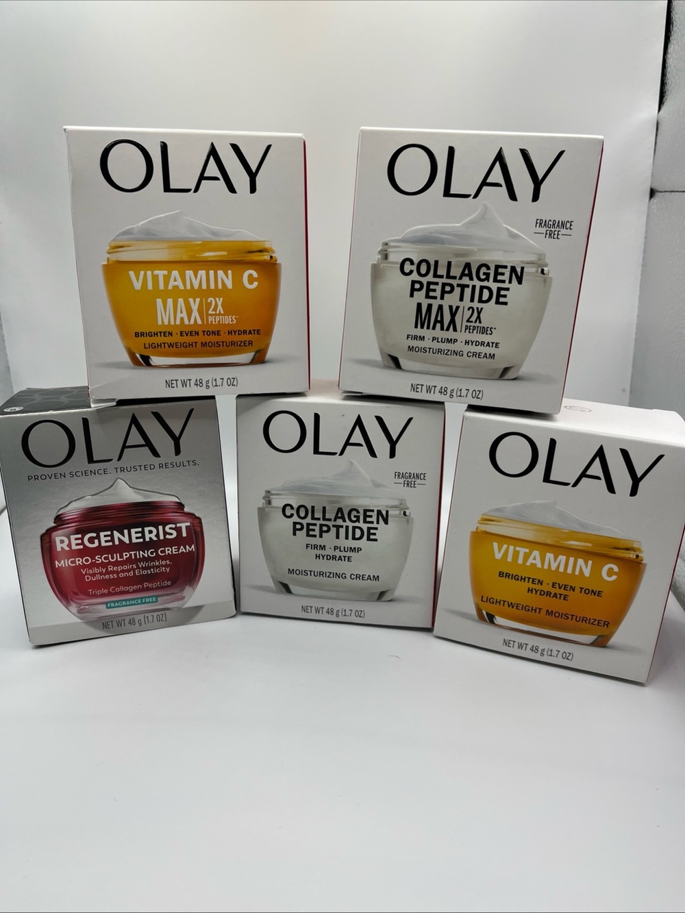 5 different OLAY cremes!!